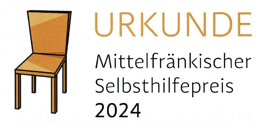 Urkunde - Mittelfränkischer Selbsthilfepreis 2024